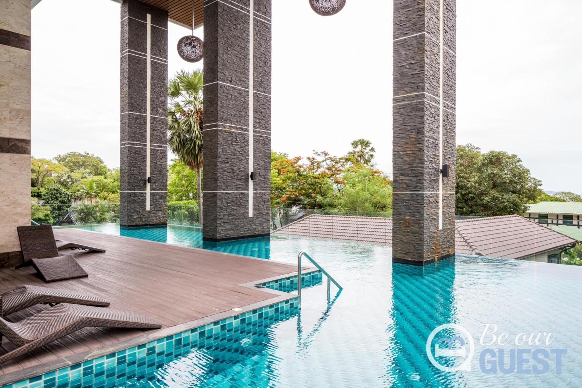 Stunning Sea View Condo On The Beach - Monthly Stay 芭達亞 外观 照片